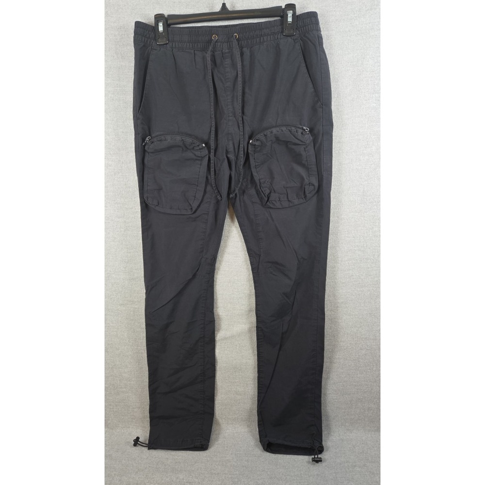 Pacsun Cargo Jogger Pants M Black Drawstring Lightweight Casual Outdoor Hiking